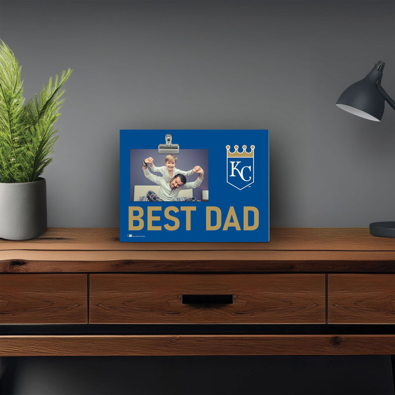 Load image into Gallery viewer, Fan Creations Best Dad MLB Kansas City Royals Clip Frame
