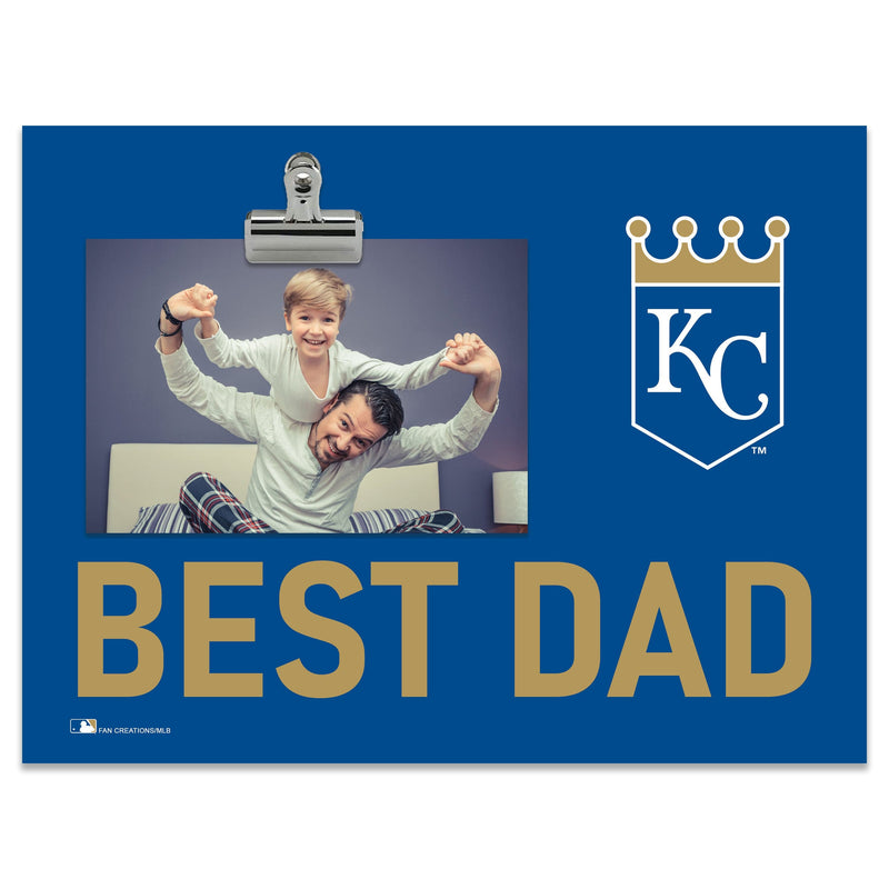Load image into Gallery viewer, Fan Creations Best Dad MLB Kansas City Royals Clip Frame
