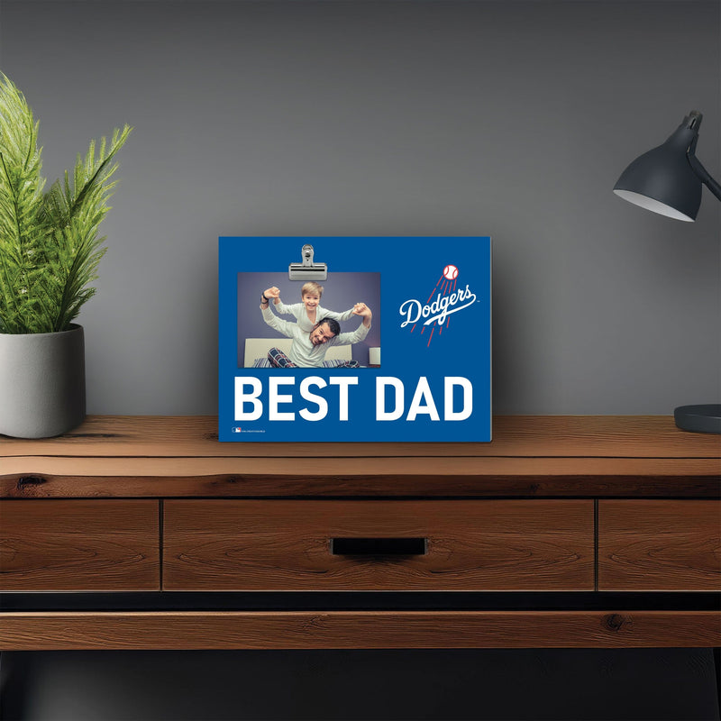 Load image into Gallery viewer, Fan Creations Best Dad MLB Los Angeles Dodgers Clip Frame
