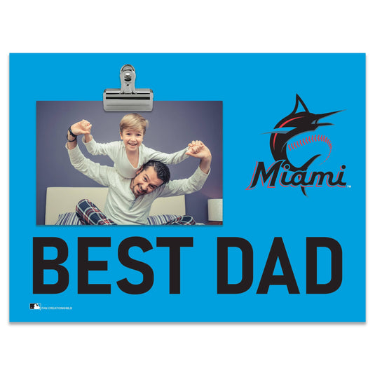 Fan Creations Best Dad MLB Miami Marlins Clip Frame