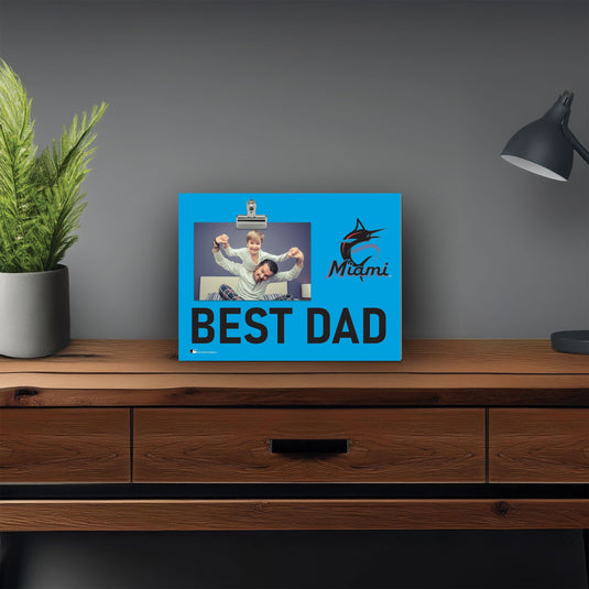 Fan Creations Best Dad MLB Miami Marlins Clip Frame
