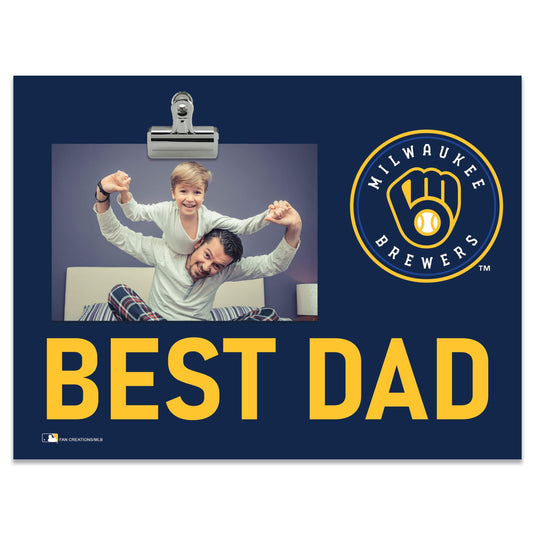 Fan Creations Best Dad MLB Milwaukee Brewers Clip Frame