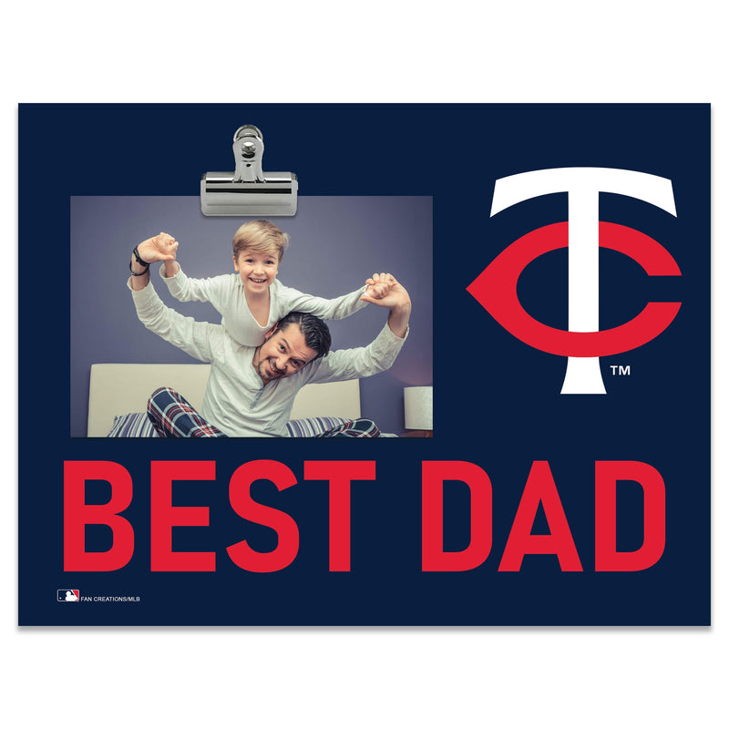 Load image into Gallery viewer, Fan Creations Best Dad MLB Minnesota Twins Clip Frame
