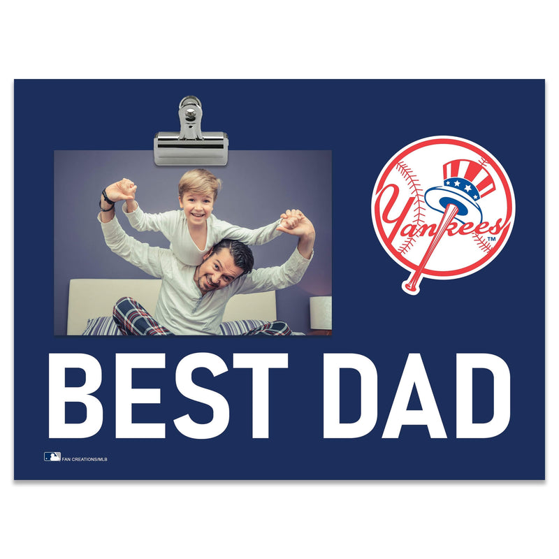 Load image into Gallery viewer, Fan Creations Best Dad MLB New York Yankees Clip Frame
