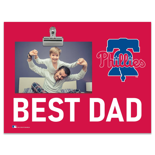 Fan Creations Best Dad MLB Philadelphia Phillies Clip Frame