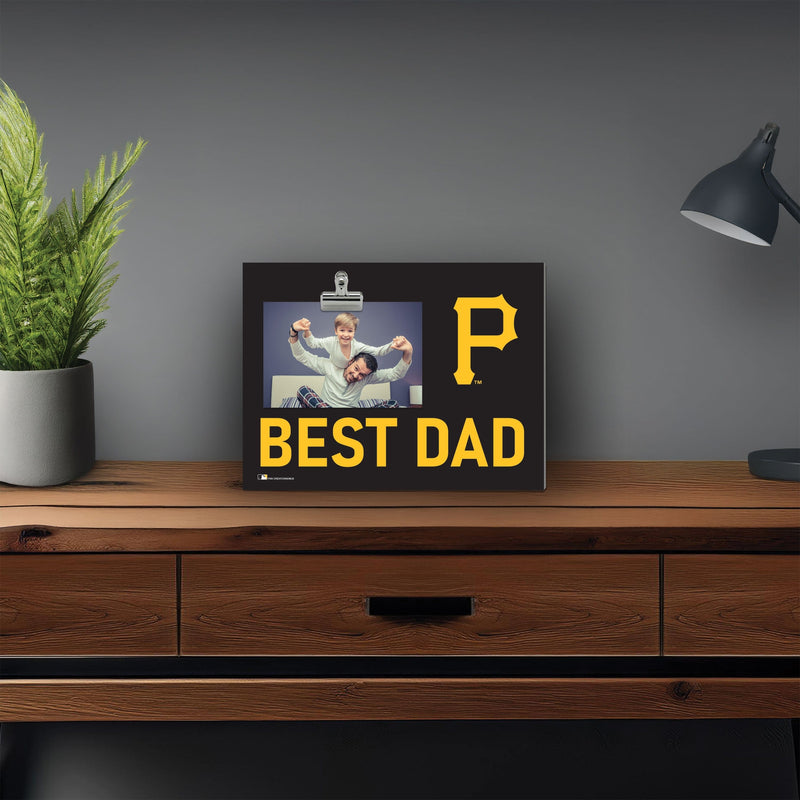 Load image into Gallery viewer, Fan Creations Best Dad MLB Pittsburgh Pirates Clip Frame
