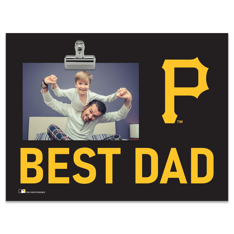 Load image into Gallery viewer, Fan Creations Best Dad MLB Pittsburgh Pirates Clip Frame
