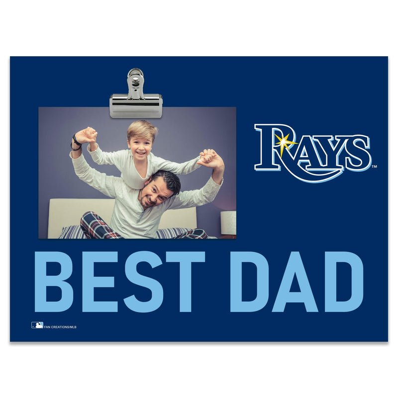 Load image into Gallery viewer, Fan Creations Best Dad MLB Tampa Bay Rays Clip Frame
