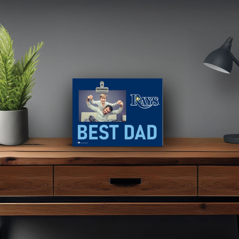 Load image into Gallery viewer, Fan Creations Best Dad MLB Tampa Bay Rays Clip Frame
