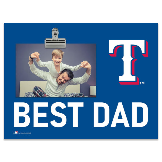 Fan Creations Best Dad MLB Texas Rangers Clip Frame