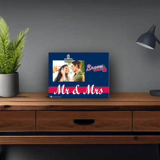 Fan Creations Brightline Mr. and Mrs. MLB Atlanta Braves Clip Frame