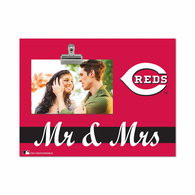 Load image into Gallery viewer, Fan Creations Brightline Mr. and Mrs. MLB Cincinnati Reds Clip Frame
