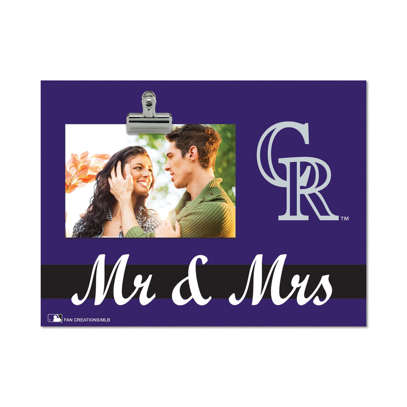 Load image into Gallery viewer, Fan Creations Brightline Mr. and Mrs. MLB Colorado Rockies Clip Frame

