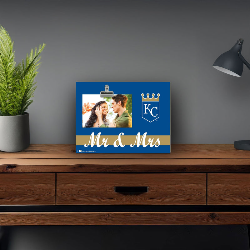 Load image into Gallery viewer, Fan Creations Brightline Mr. and Mrs. MLB Kansas City Royals Clip Frame

