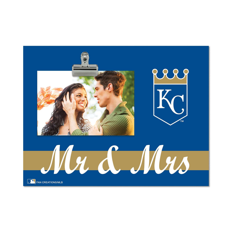 Load image into Gallery viewer, Fan Creations Brightline Mr. and Mrs. MLB Kansas City Royals Clip Frame

