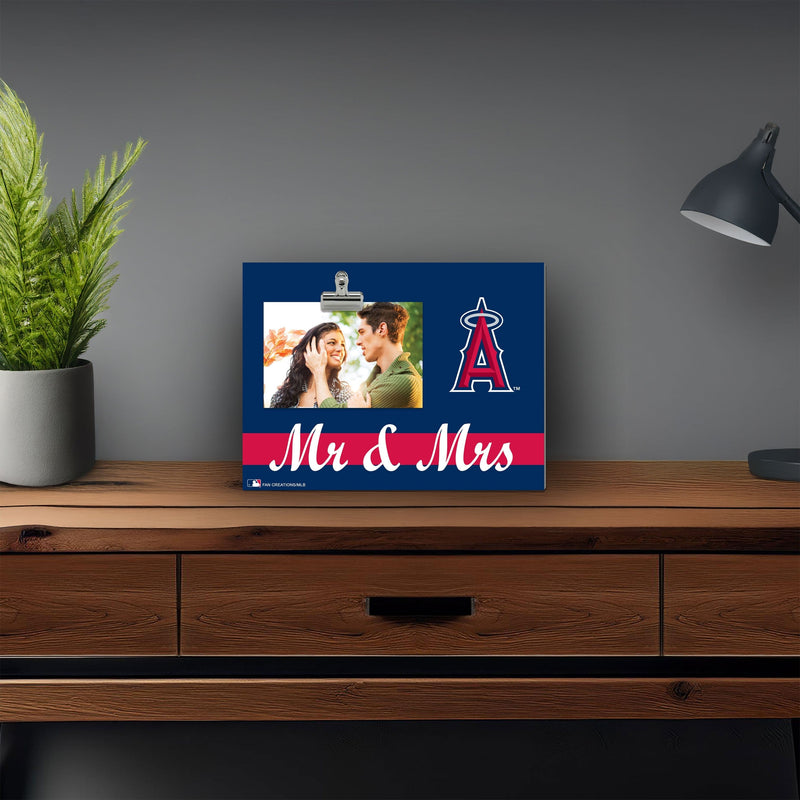 Load image into Gallery viewer, Fan Creations Brightline Mr. and Mrs. MLB Los Angeles Angels Clip Frame
