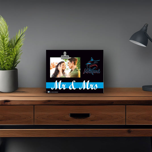 Fan Creations Brightline Mr. and Mrs. MLB Miami Marlins Clip Frame