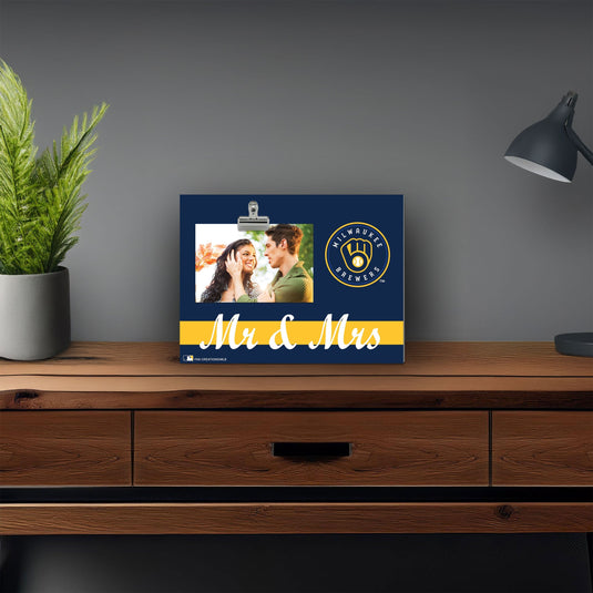 Fan Creations Brightline Mr. and Mrs. MLB Milwaukee Brewers Clip Frame