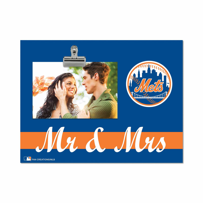 Load image into Gallery viewer, Fan Creations Brightline Mr. and Mrs. MLB New York Mets Clip Frame
