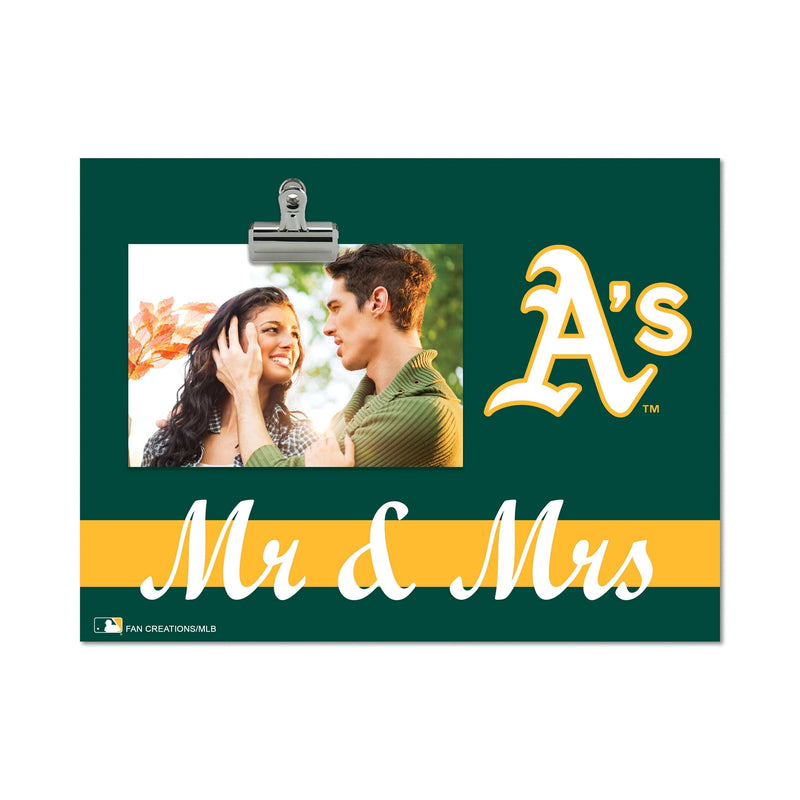 Load image into Gallery viewer, Fan Creations Brightline Mr. and Mrs. MLB Oakland Athletics Clip Frame
