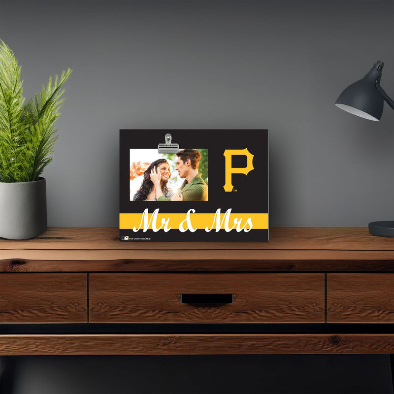 Load image into Gallery viewer, Fan Creations Brightline Mr. and Mrs. MLB Pittsburgh Pirates Clip Frame
