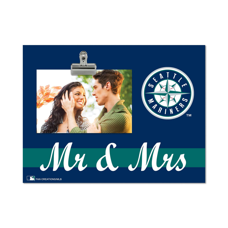 Load image into Gallery viewer, Fan Creations Brightline Mr. and Mrs. MLB Seattle Mariners Clip Frame
