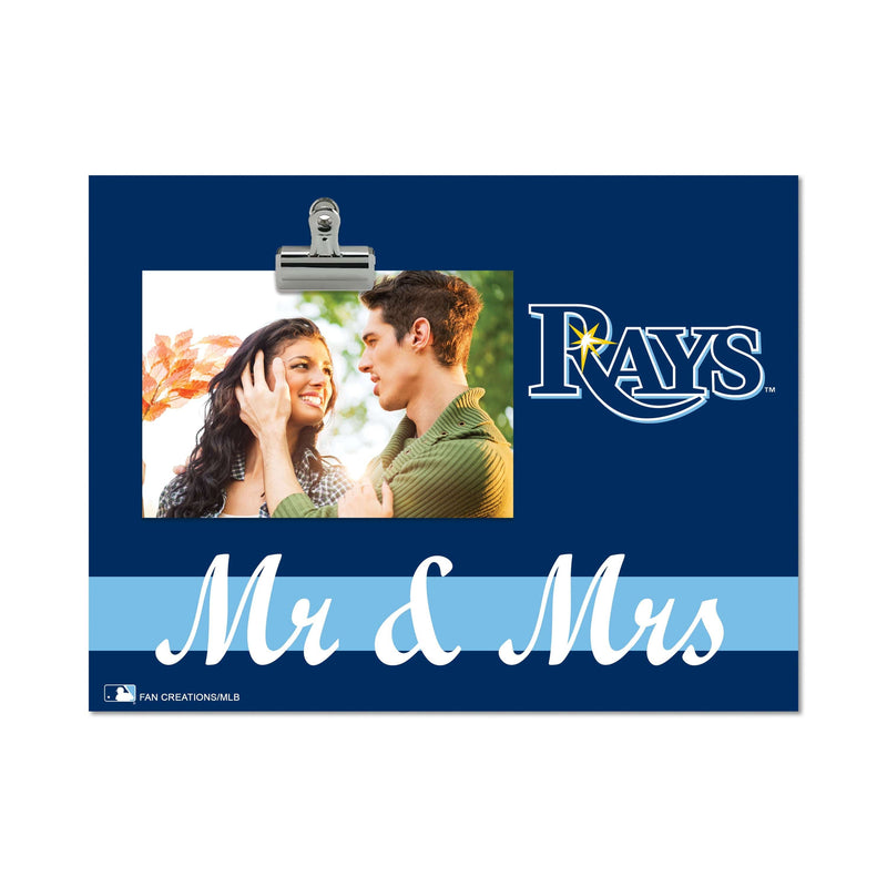 Load image into Gallery viewer, Fan Creations Brightline Mr. and Mrs. MLB Tampa Bay Rays Clip Frame
