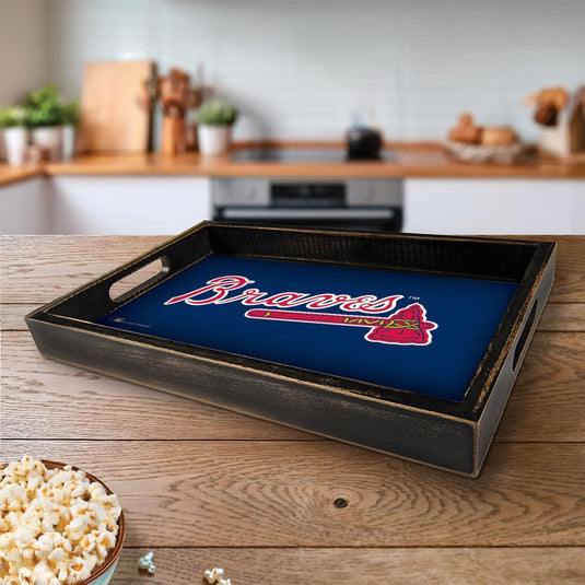 Fan Creations Brightline MLB Atlanta Braves Logo Serving Tray