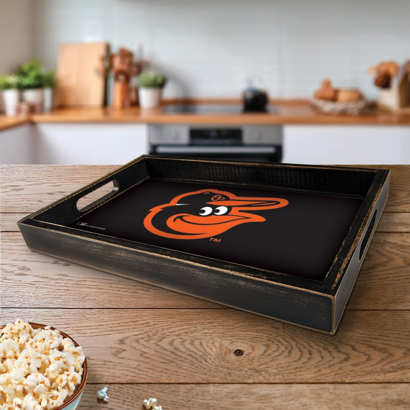 Load image into Gallery viewer, Fan Creations Brightline MLB Baltimore Orioles Logo Serving Tray

