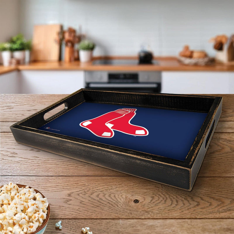 Load image into Gallery viewer, Fan Creations Brightline MLB Boston Red Sox Logo Serving Tray
