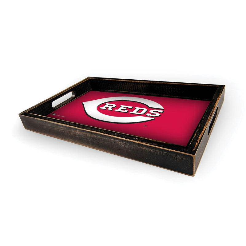 Load image into Gallery viewer, Fan Creations Brightline MLB Cincinnati Reds Logo Serving Tray

