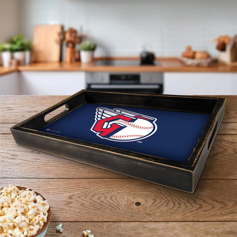 Load image into Gallery viewer, Fan Creations Brightline MLB Cleveland Guardians Logo Serving Tray
