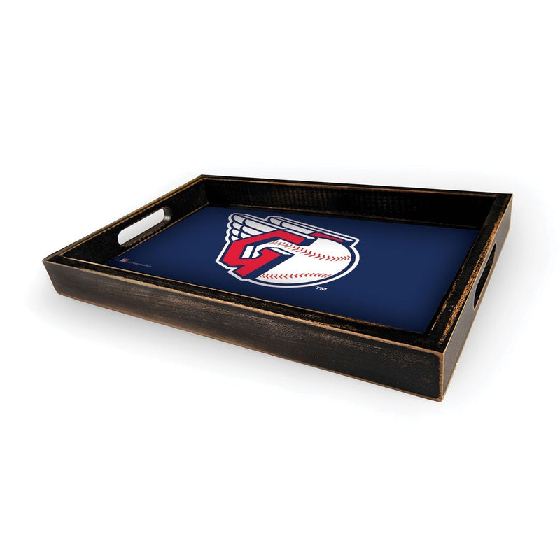 Load image into Gallery viewer, Fan Creations Brightline MLB Cleveland Guardians Logo Serving Tray
