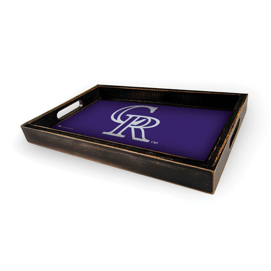 Fan Creations Brightline MLB Colorado Rockies Logo Serving Tray