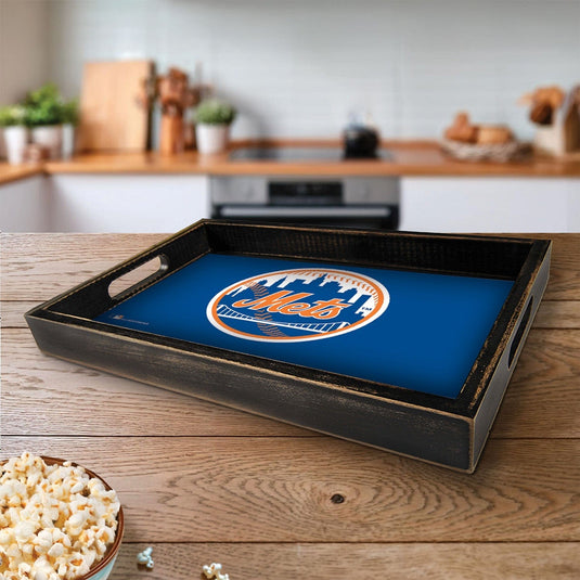 Fan Creations Brightline MLB New York Mets Logo Serving Tray