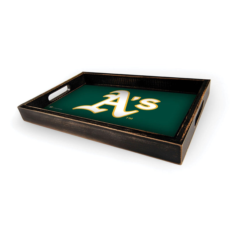 Load image into Gallery viewer, Fan Creations Brightline MLB Oakland Athletics Logo Serving Tray
