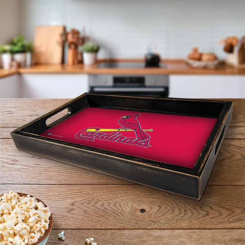 Load image into Gallery viewer, Fan Creations Brightline MLB St. Louis Cardinals Logo Serving Tray
