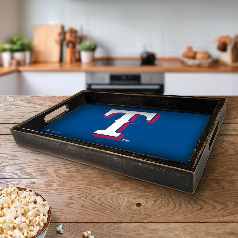 Load image into Gallery viewer, Fan Creations Brightline MLB Texas Rangers Logo Serving Tray
