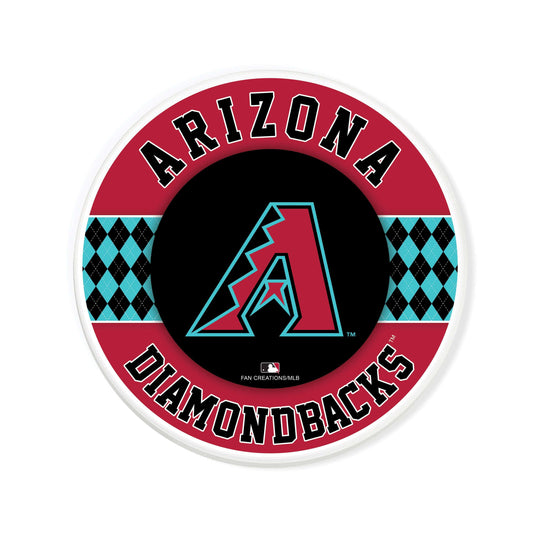 Fan Creations coaster MLB - Arizona Diamondbacks 4 inch Ceramic Argyle Coaster