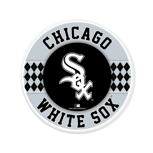 Fan Creations coaster MLB - Chicago White Sox 4 inch Ceramic Argyle Coaster