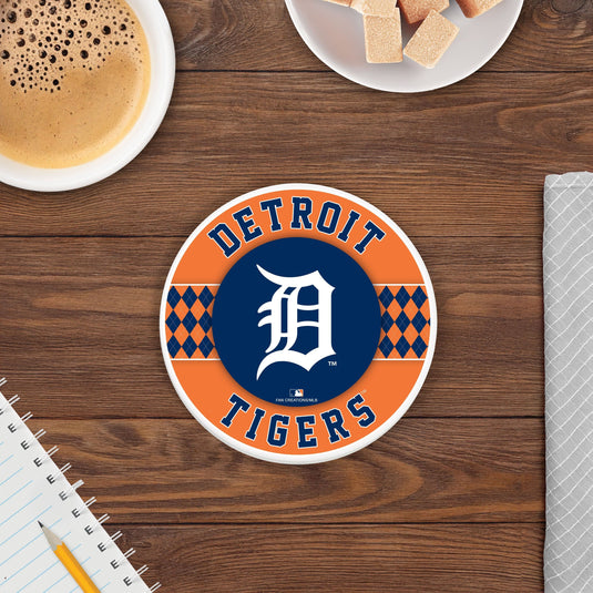 Fan Creations coaster MLB - Detroit Tigers 4 inch Ceramic Argyle Coaster