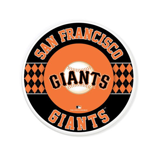 Fan Creations coaster MLB - San Francisco Giants 4 inch Ceramic Argyle Coaster