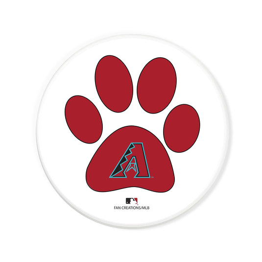 Fan Creations MLB - Arizona Diamondbacks 4 in Round Dog Paw Coaster