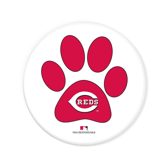 Fan Creations MLB - Cincinnati Reds 4 in Round Dog Paw Coaster