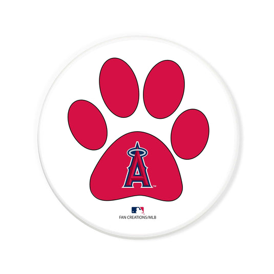 Fan Creations MLB - Los Angeles Angels 4 in Round Dog Paw Coaster