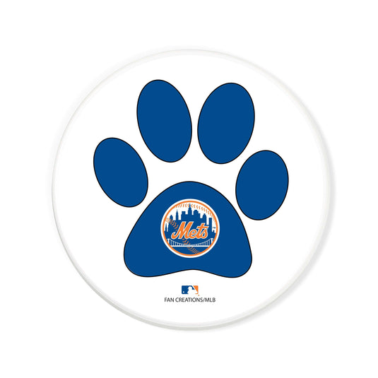 Fan Creations MLB - New York Mets 4 in Round Dog Paw Coaster
