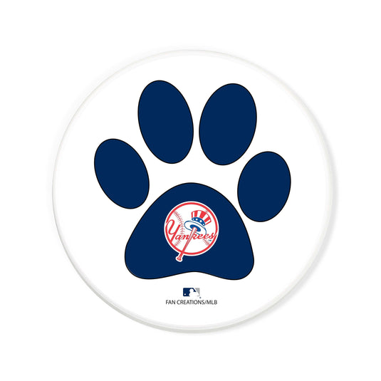 Fan Creations MLB - New York Yankees 4 in Round Dog Paw Coaster