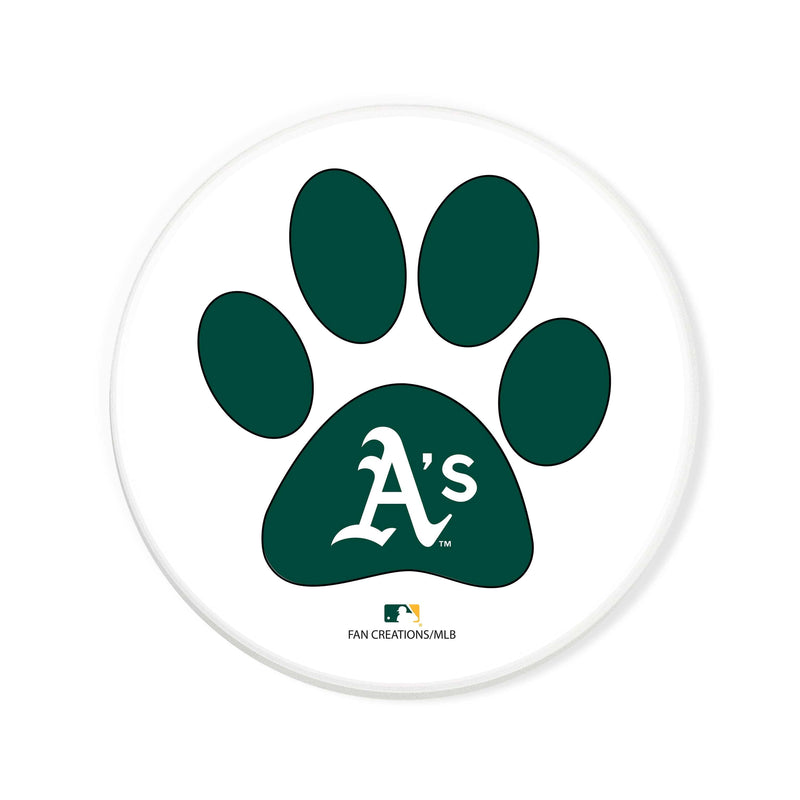 Load image into Gallery viewer, Fan Creations MLB - Oakland Athletics 4 in Round Dog Paw Coaster
