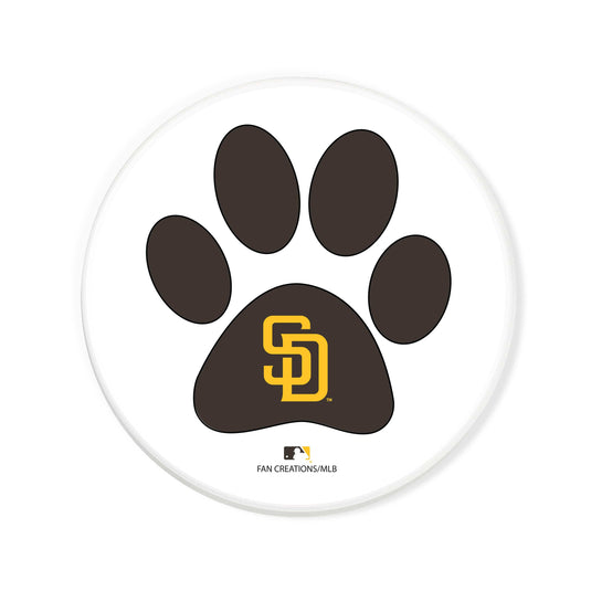 Fan Creations MLB - San Diego Padres 4 in Round Dog Paw Coaster