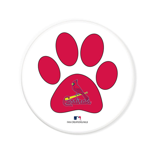 Fan Creations MLB - St. Louis Cardinals 4 in Round Dog Paw Coaster